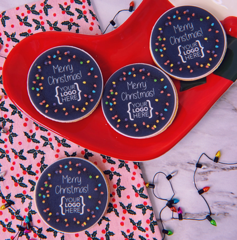 christmas biscuits with your logo