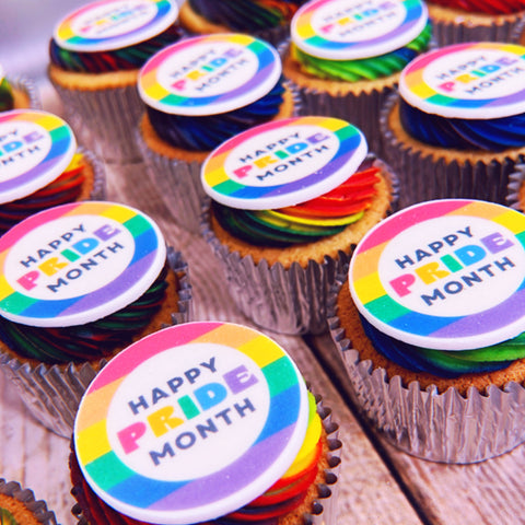 Pride Month Cupcakes | Happy Pride Design (Vegan)