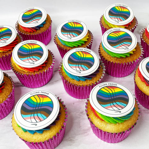 pride cupcakes with rainbow buttercream - order online