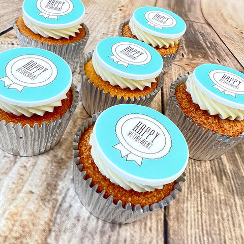 happy retirement cupcake gift idea