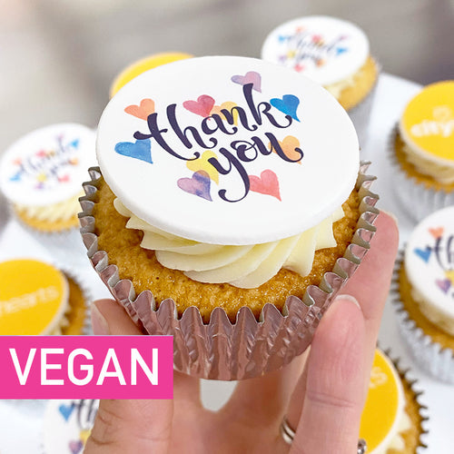 vegan logo cupcakes with uk delivery