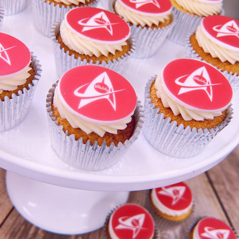vegan logo cupcakes shop printcakes.co.uk