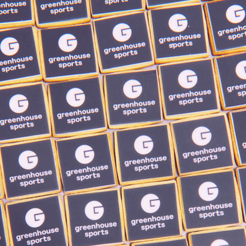 logo branded biscuits
