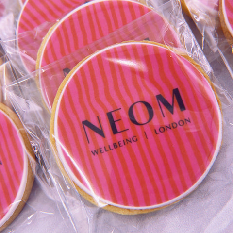 beauty branded logo biscuits individually wrapped - shop printcakes.co.uk