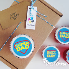 Super Dad Father's Day cupcake Gift box
