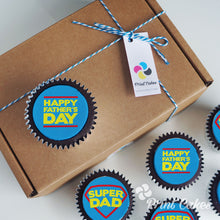 Chocolate Father's Day Cupcake Super Dad Gift Box