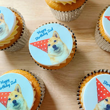 dog photo cupcake gift box
