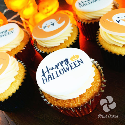 happy halloween cupcake gift box