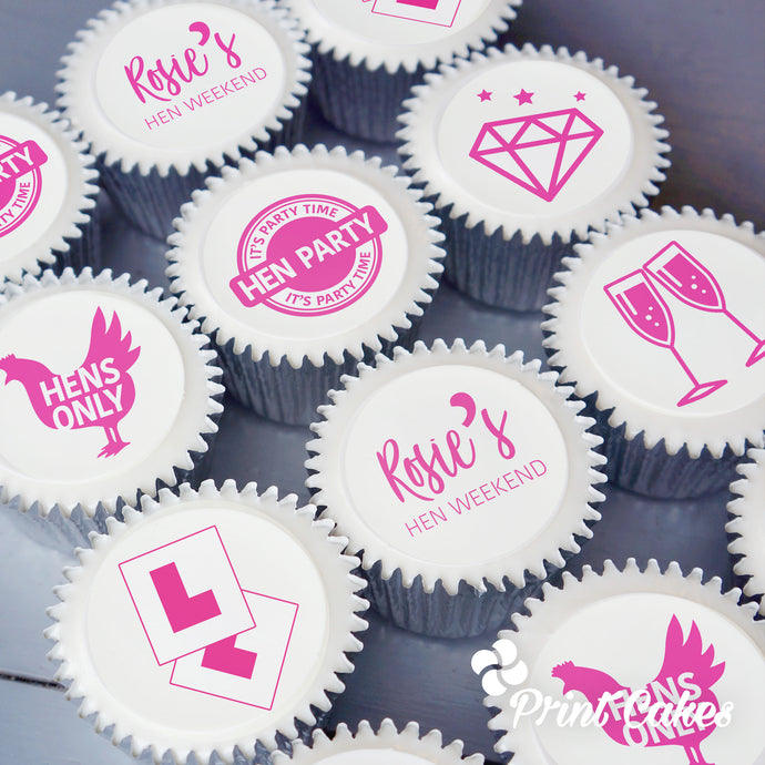 Personalised Hen Party Cupcakes