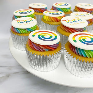 Pride Month Rainbow Cupcakes