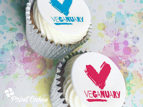 Veganuary Ideas for the Workplace – Vegan Branded Cupcakes & Biscuits