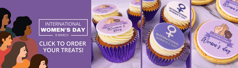 International Women's Day Cupcakes & Biscuits