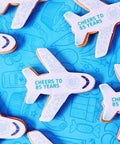 aeroplane bespoke logo biscuit
