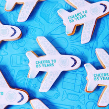 aeroplane bespoke logo biscuit