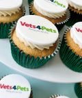 LOGO BRANDED CUPCAKES WITH UK DELIVERY