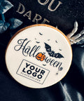 happy halloween biscuits with logo for company event