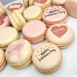 personalised valentines day macarons - delivery uk