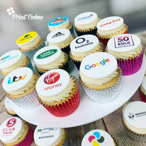 Branded Logo cupcakes with uk delivery