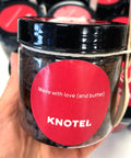 Chocolate cake Jar with branded sticker
