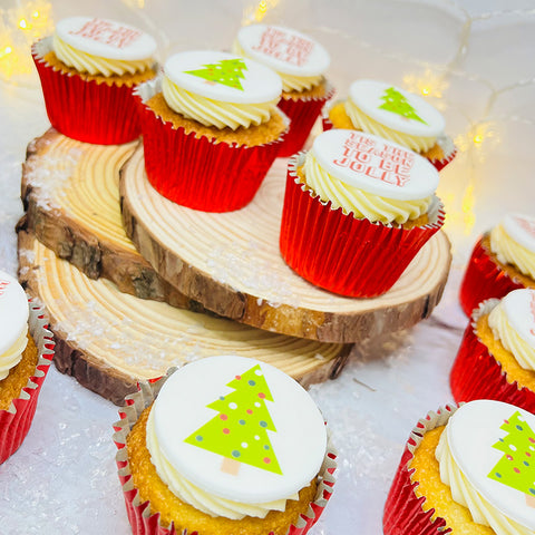 Be Jolly Buttercream Cupcake Gift Box