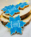 LOGO SNOWFLAKE CHRISTMAS BISCUITS LONDON DELIVERY
