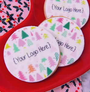 logo biscuits for christmas