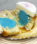 GENDER REVEAL CUPCAKE GIFT BOX WITH PINK OR BLUE ICING - UK DELIVERY