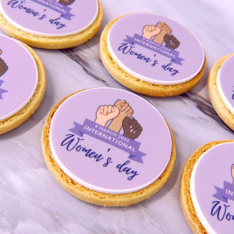 biscuits for international women's day 2025 - delivered for uk events