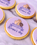 INTERNATIONAL WOMEN'S DAY BISCUITS WITH EDIBLE TOPPERS - vegan AND gluten free 