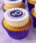 international womens day logo cupcakes - uk delivery