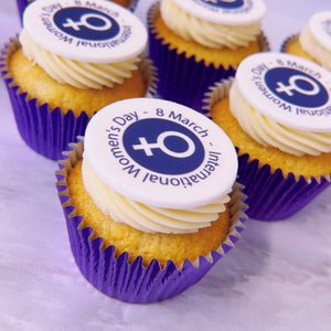 international womens day logo cupcakes