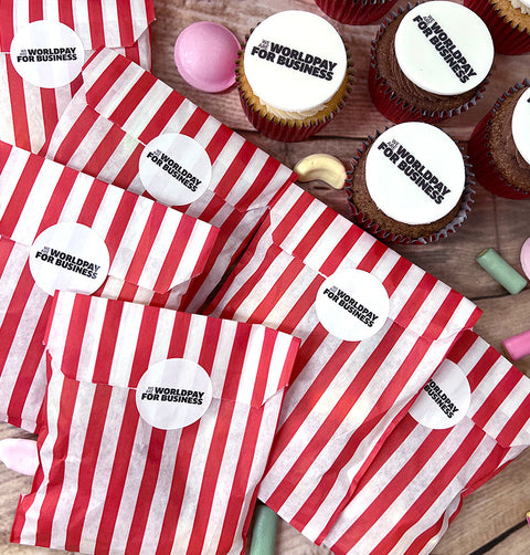 logo sweet bags for give aways