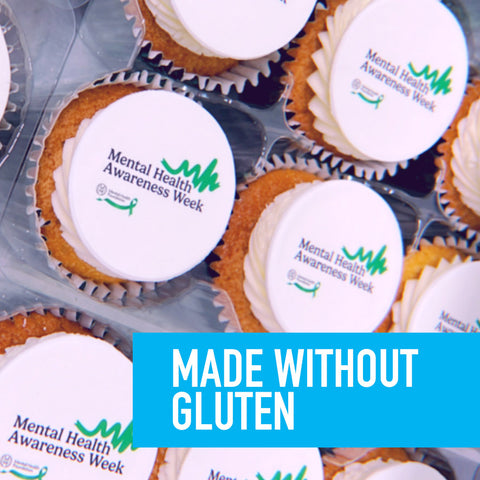 Mental Health Awareness Week Logo Cupcakes | Made W/O Gluten