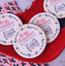 christmas logo biscuits