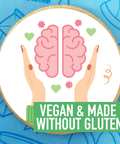 vegan mental health graphic biscuits - uk delivery