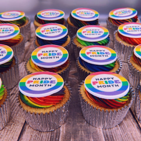 Pride Month Cupcakes | Happy Pride Design (Vegan)