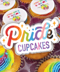 pride month rainbow cupcakes