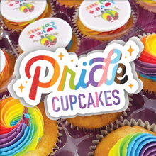 pride month rainbow cupcakes