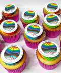 pride cupcakes with rainbow buttercream - order online