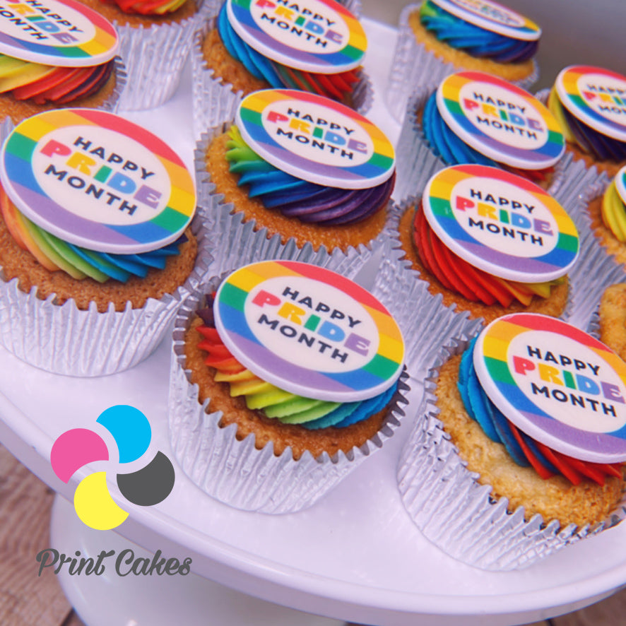 Pride Rainbow Cupcakes | UK DELIVERY – Print Cakes