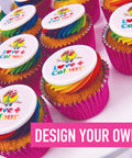 pride moth cupcakes with uk delivery - design your own