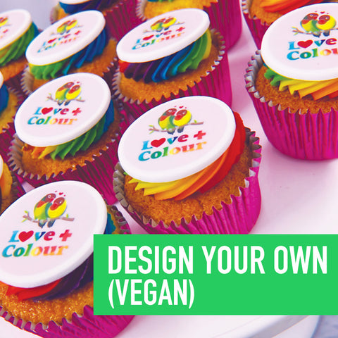Pride Rainbow Branded Cupcakes | Vegan