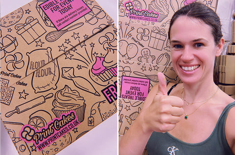 Print Cakes bakery packaging and branded treat deliveries in the UK