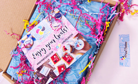 print cakes cupcake & biscuit gift box