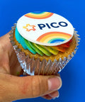 RAINBOW BRANDED CUPCAKES