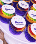 gluten free pride cupcakes for uk delivery with company logo