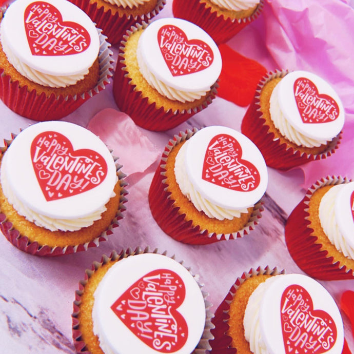 valentines day cupcakes for gifts, cupcakes for employees or client gifts