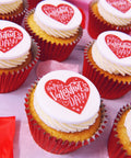 valentines day cupcake gift box with uk delivery. Order at printcakes.co.uk