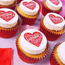 valentines day cupcake gift box with uk delivery. Order at printcakes.co.uk