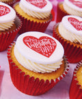 happy valentines cupcakes. UK delivery